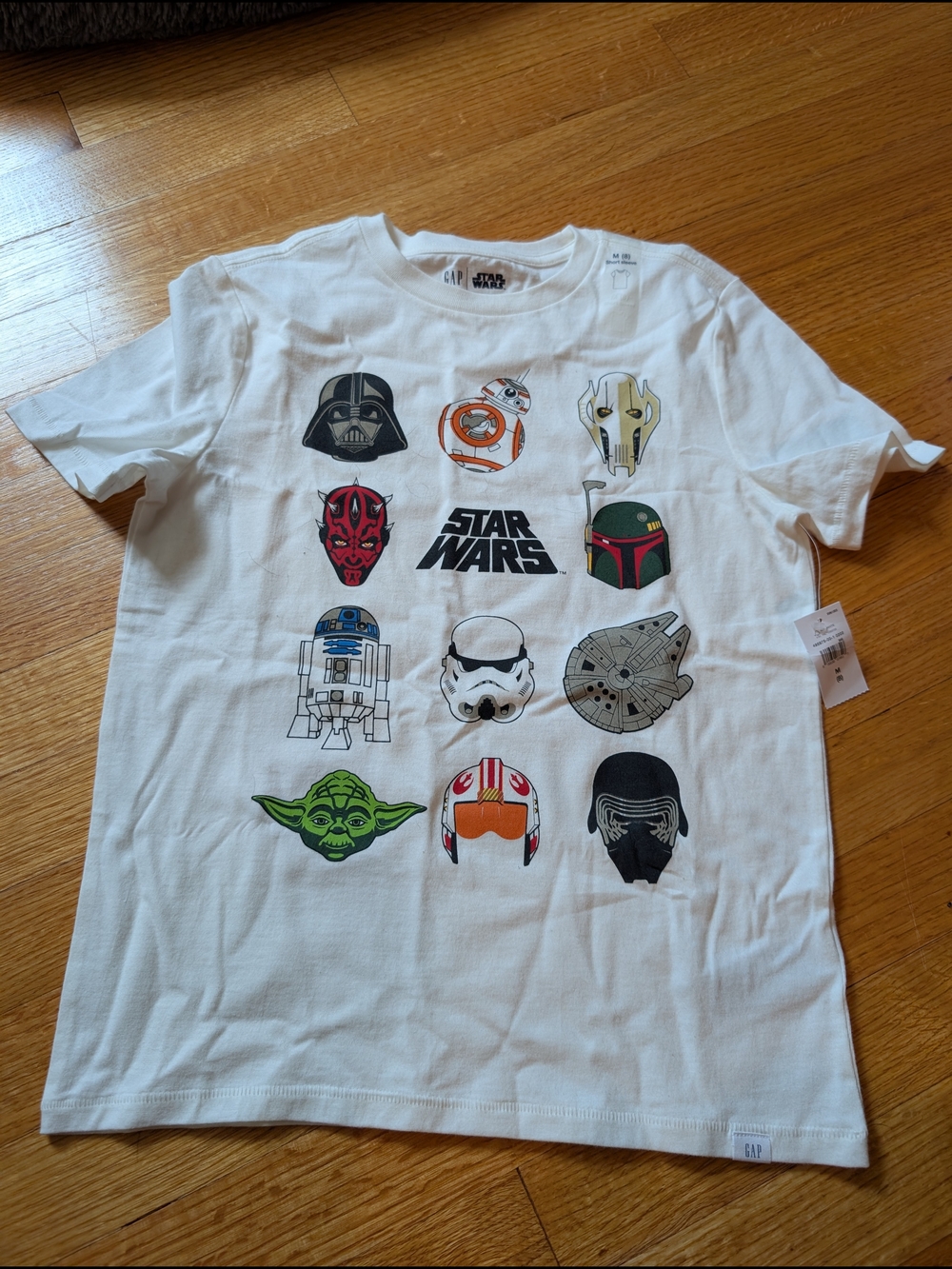 Star Wars Kids White Graphic Tee - Character Icons